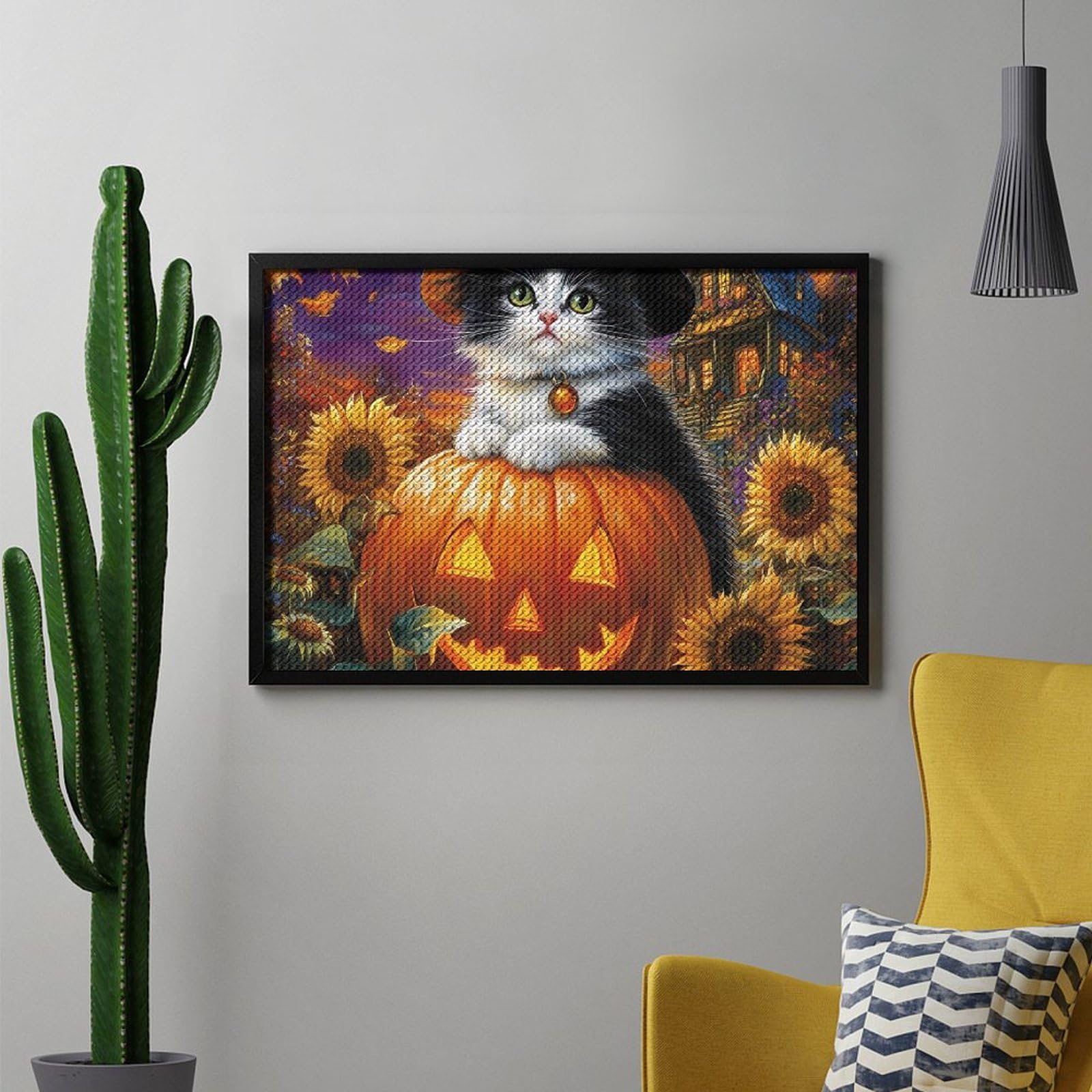 Amazon | CSIVKEJ ハロウィンダイヤモンドペインティングキット、5D